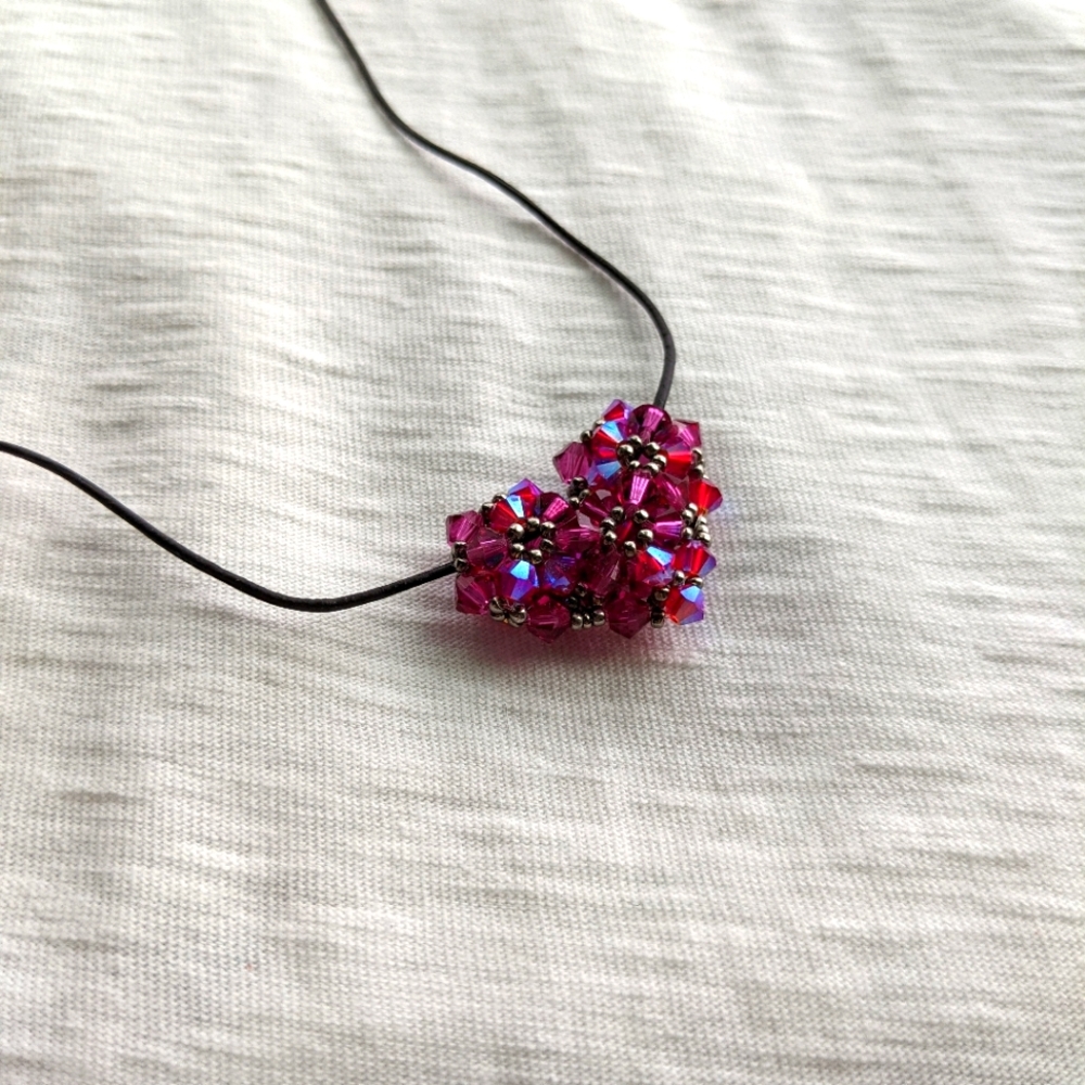 Heart Swarovski crystal necklace